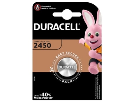 Pila DURACELL Botón de litio CR2450 1unid. en blíster