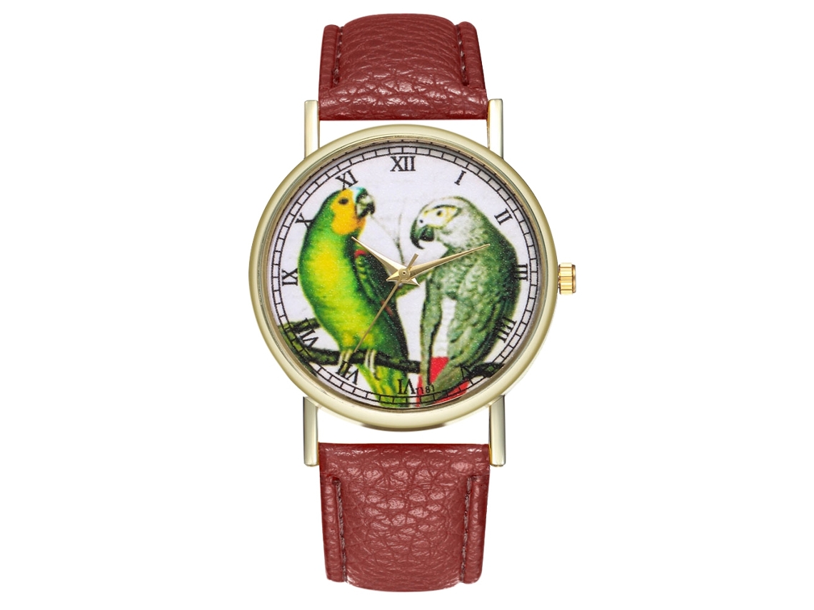 Reloj De Cuarzo Clásico Casual Unisex Para Parejas Regalo (café)