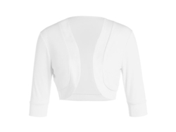 2026-cardigan Para Mujer Manga 3/4 Abrierto Corto Clásico Chaqueta De Verano Casual