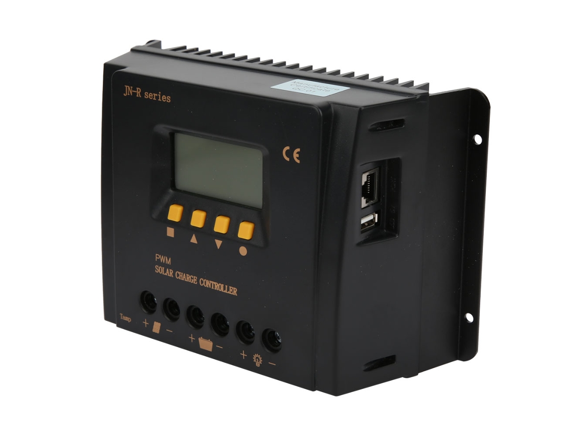 Controlador de carga solar Jn R 48 V PWM, regulador de batería de 30 A