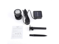 Lámpara Solar Subacuática De 6 Led De Luz Blanca Ip68 Para Jardín, Estanque, Piscina E Iluminación Exterior.