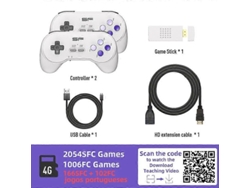 Consola De Tv Portátil Inalámbrica Usb Con 3000 Juegos Integrados Para Sfc Retro Dendy, Consola De Juegos Portátil Retro