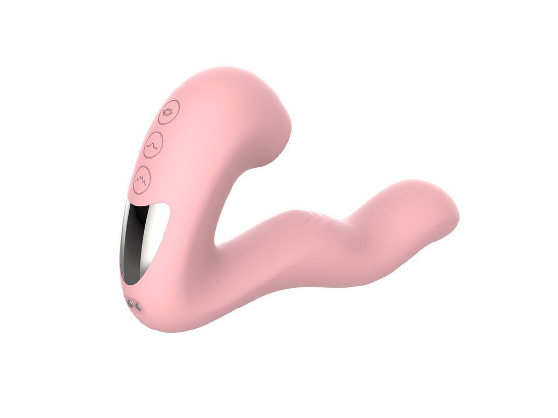Vibrador De Succin 2 En 1 Con 10 Modos De Vibracin Para Mujeres (rosa)