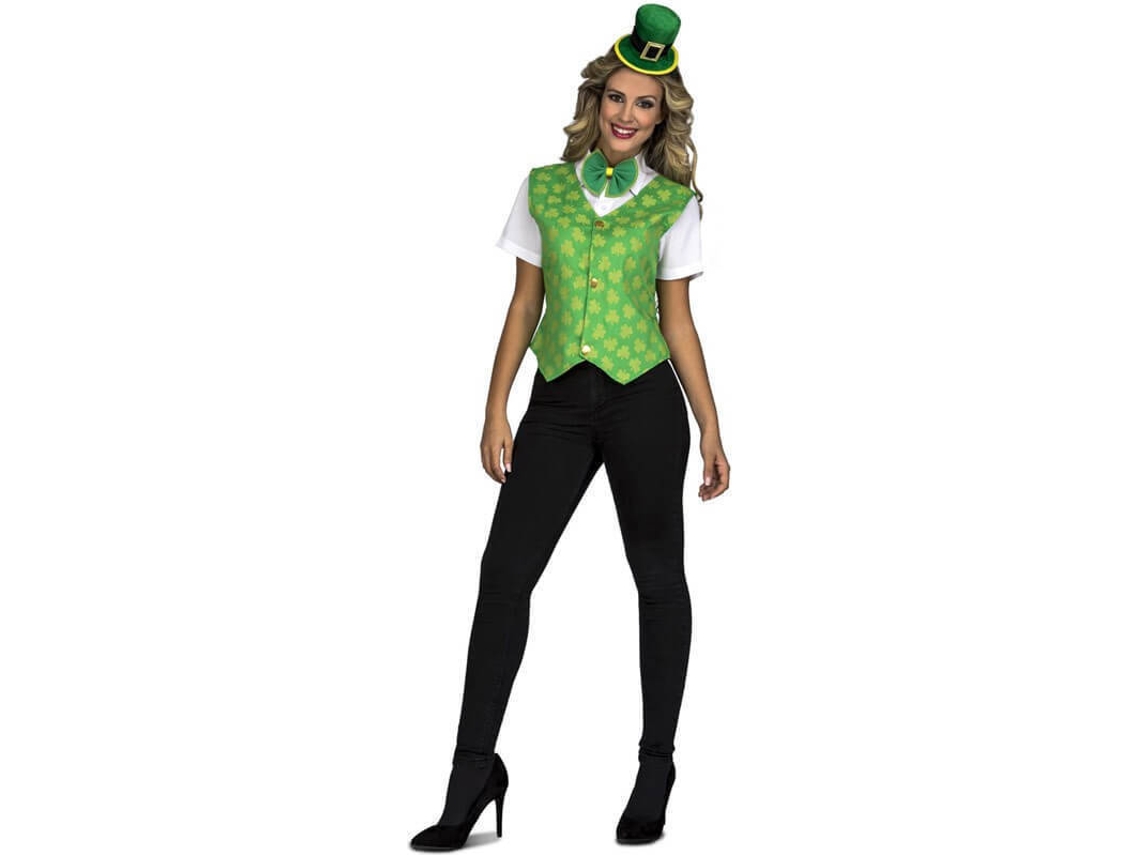 Disfraz de Mujer DISFRAZZES Irlandesa Con Chaleco (Talla: M/L)