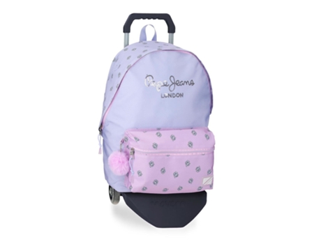 Mochila porta ordenador PEPE JEANS Becca dos compartimentos 44 cm con carro
