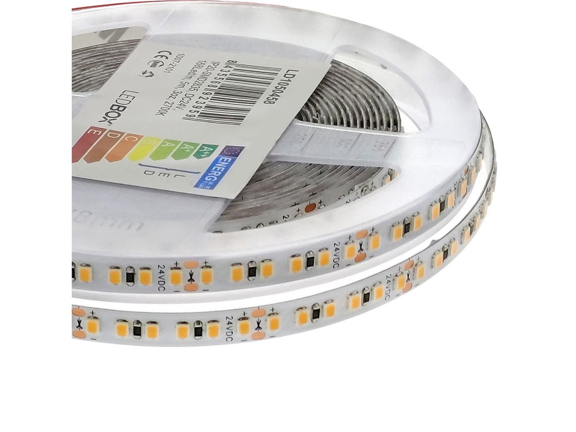 Tira Led LEDBOX Monocolor Dc24V 5(168Led M) 100W Ip20 2700K