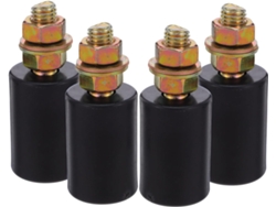 4 Rodillos De Puerta De Nailon Negro Para Un Posicionamiento Estable.