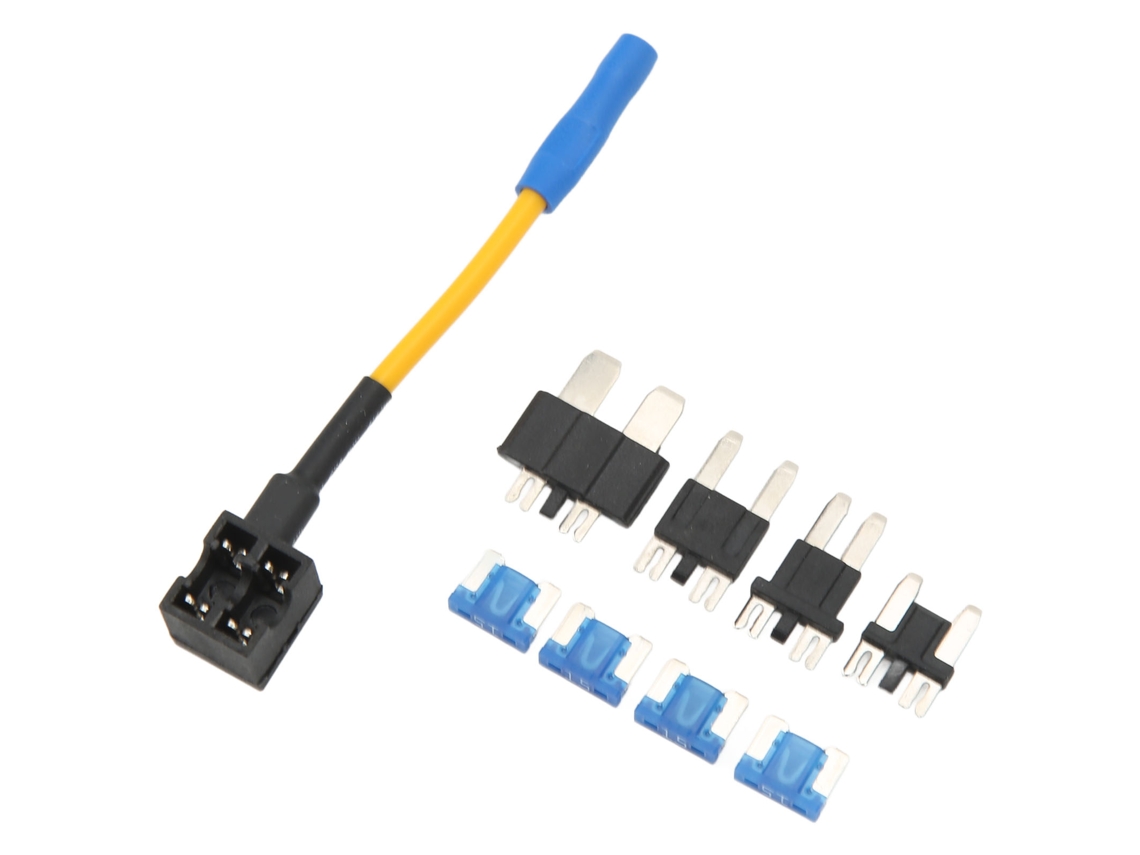 Kit de portafusibles de cuchilla con adaptador para fusibles de coche de alta conductividad de 14 AWG y 32 V.