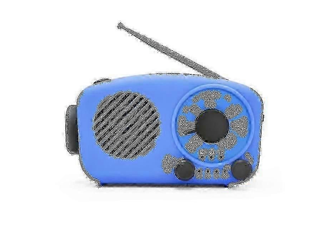 Radio portátil con manivela, radio de emergencia con manivela, radio solar con manivela, mini radio, cargador de teléfono celular Xblue Szrh A b GOKOCO