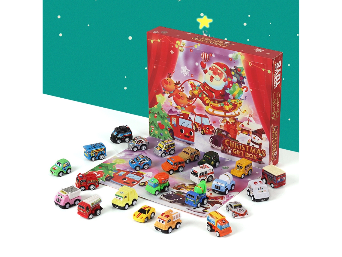 Coche De Juguete De Plástico Con Calendario De Cuenta Atrás Para Navidad*