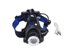 Linterna Frontal 4 En 1 Rgbw Con Enfoque, Zoom Telescópico, Recargable Por Usb Y Superbrillante Para
