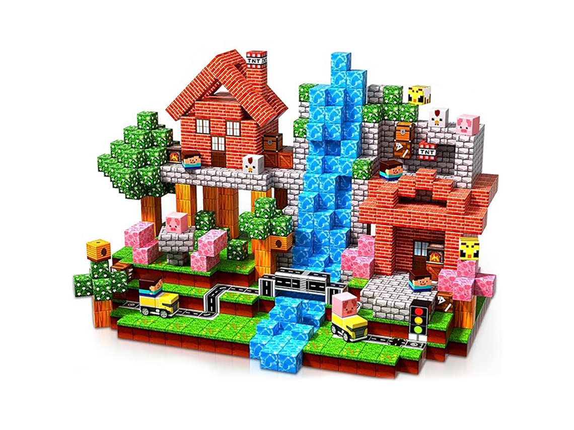 Estos Pequeños Y Coloridos Juguetes De Bloques De Construcción Magnéticos Son Muy Educativos Y Pueden Mejorar La Concentración.