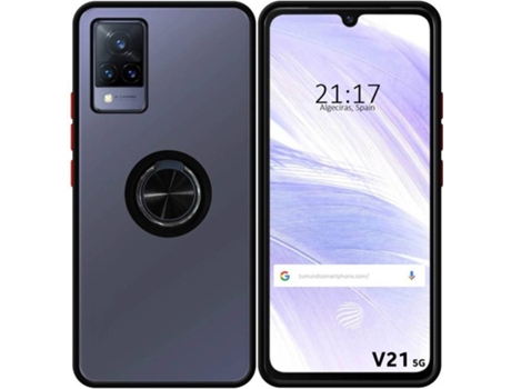 Carcasa para Vivo V21 5G TUMUNDOSMARTPHONE Anillo Negro