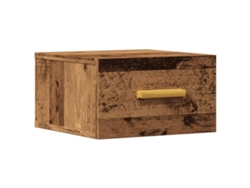 Maison Exclusive - Mesita De Noche De Pared Madera Envejecida 35x35x20 Cm