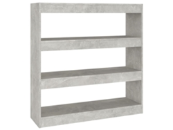 Estantería/separador 100x30x103 cm Color Gris Cemento MAISON EXCLUSIVE