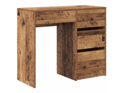 Mesa | Escritorio de madera antigua de 90 x 37,5 x 75 cm, madera tratada.