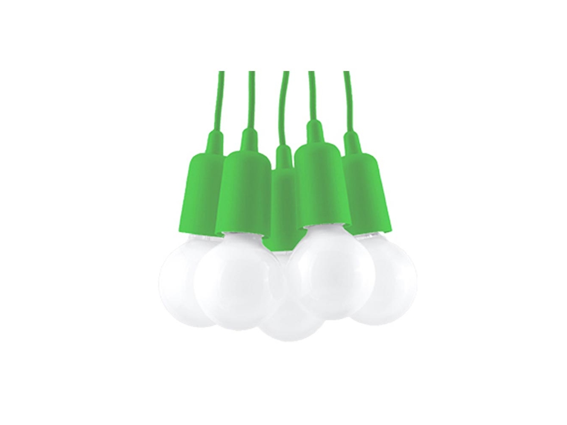 Sollux Sl.0583 Lámpara Colgante Diego 5 Verde
