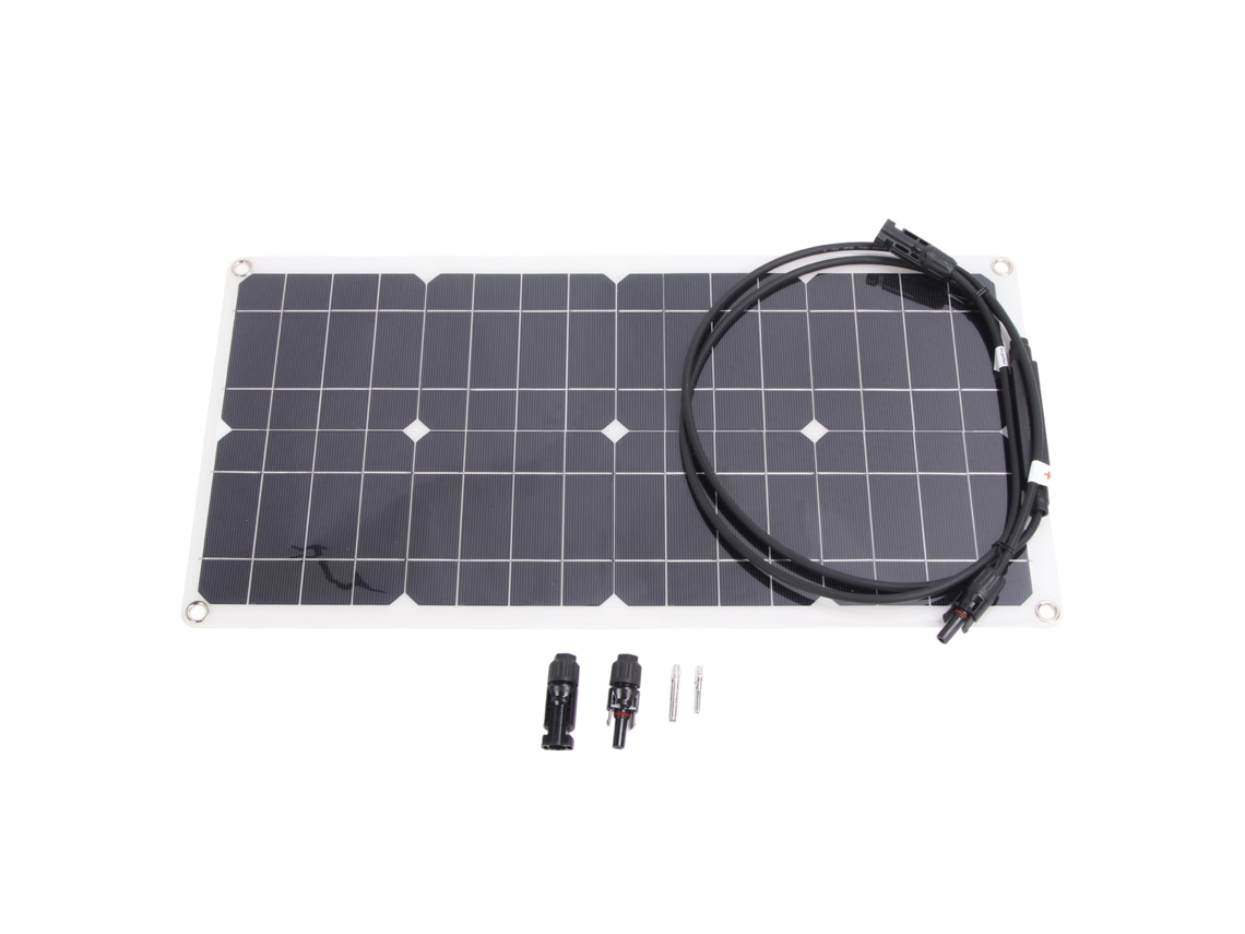 Veloriskku-painel Solar Flexível 25w 16v Monocristalino Carregador Portátil Para Rv Iates Baterias Carro 12v
