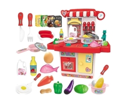 Juego De Cocinita De Juguete Para Casita De Juegos Infantiles, Que Fomenta El Desarrollo Intelectual Y La Coordinación Mano-ojo.