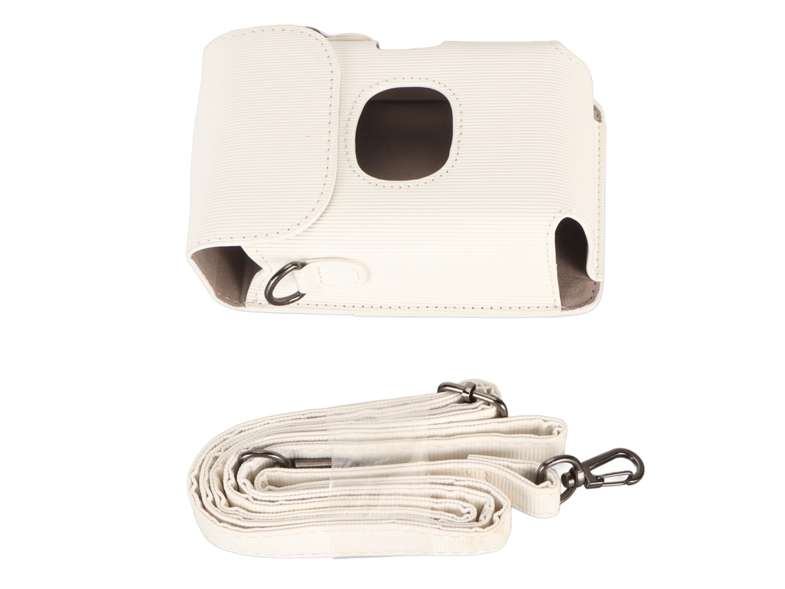 Capa Rígida Para Impressora Smartphone Instax Mini Link 2 Mini Link Case Anti-impacto Com Alça De Ombro Branco