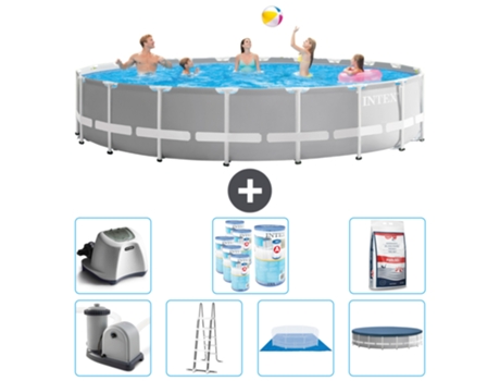 Piscina Tubular INTEX 26756GN-CB58 (32695 L - 610x132cm)