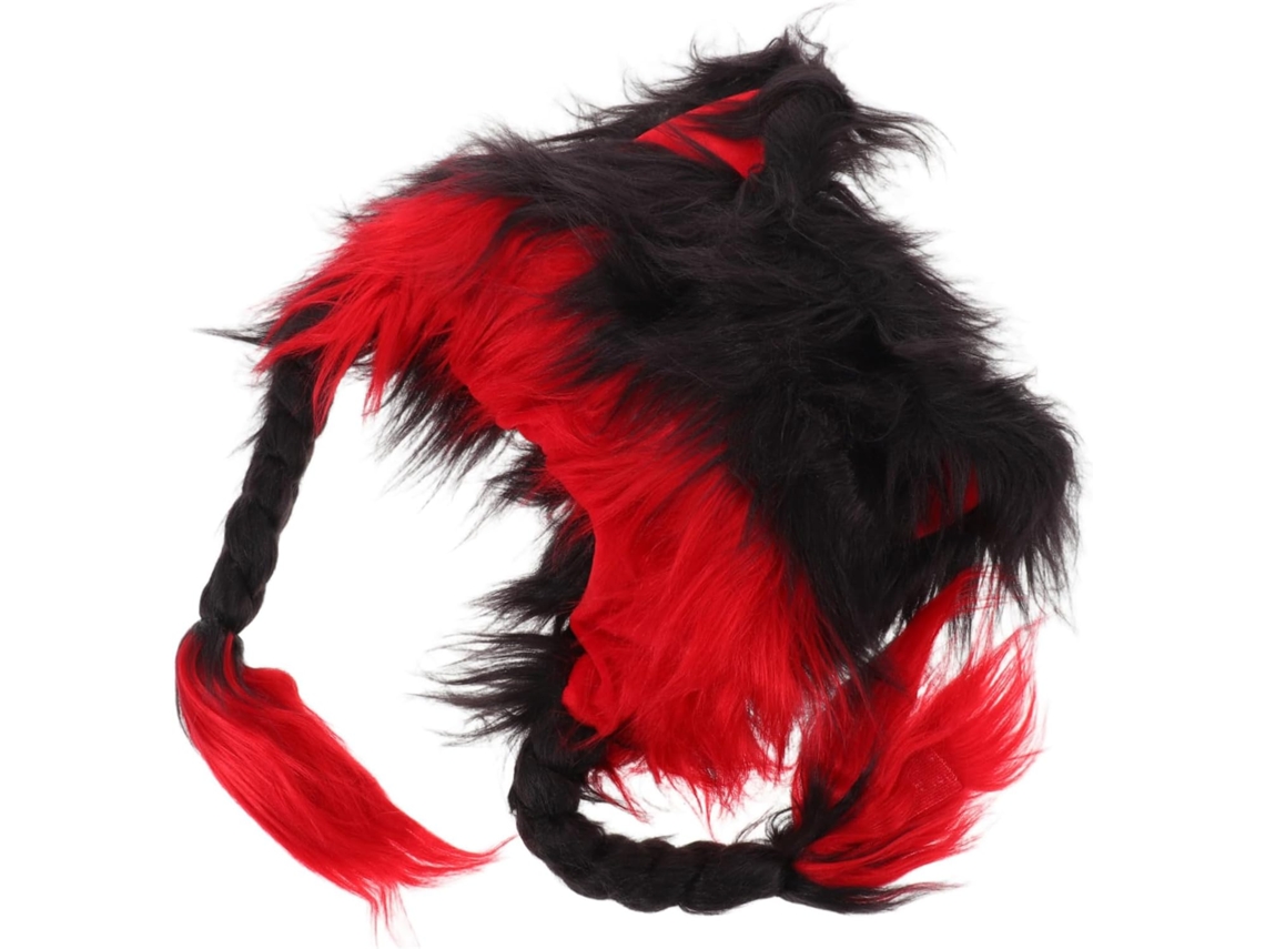 Gorro De Inverno Masculino Macio E Fofo Com Estampa De Gato Em Pele Sintética, Ideal Para O Outono.