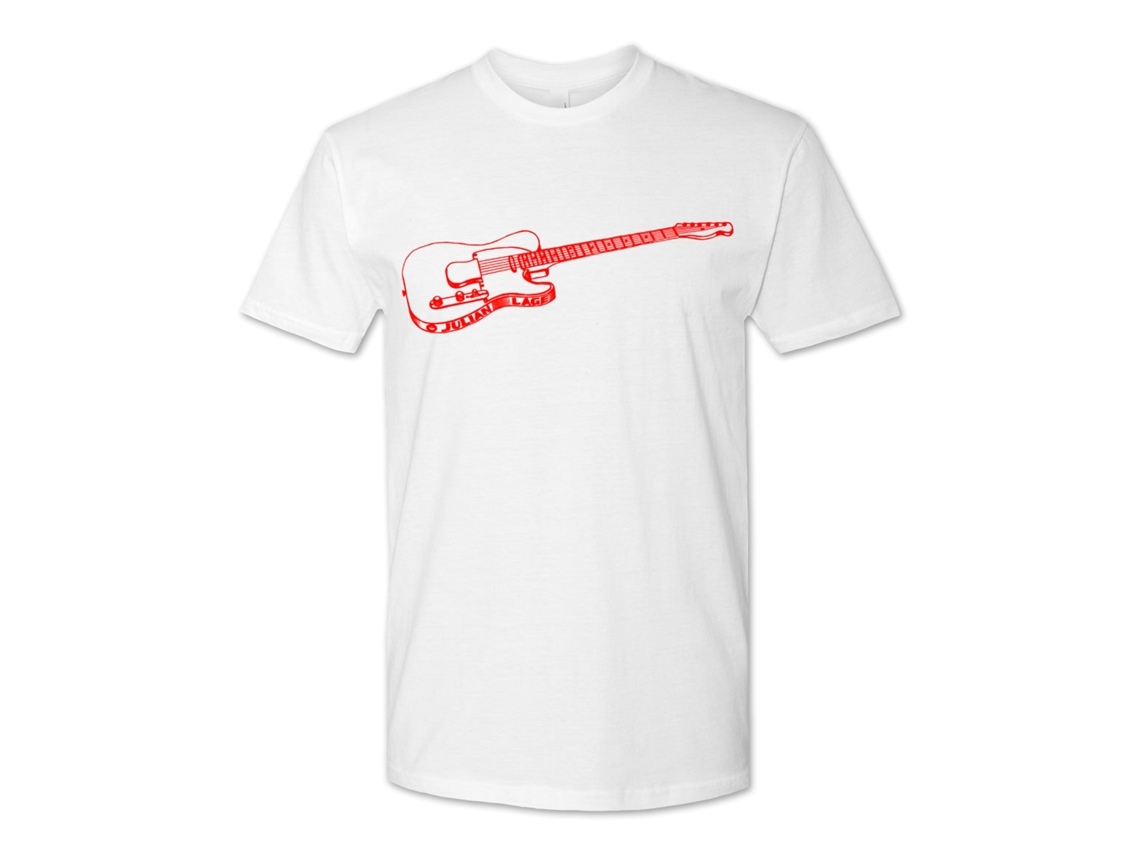 Julian Lage Telecaster white T-shirt Rockinstone Unisex Adults Best Sellers Size:xl
