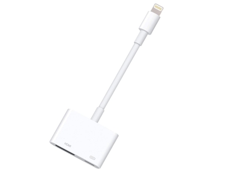 Adaptador Lightning a Hdmi con Adaptador Lightning Digital AV 1080P Blanco