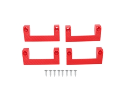 Soportes De Abs Para Cinta Métrica Para Guardar Herramientas En La Escalera, Para Organización Del Garaje, Fácil Acceso, Rojo.