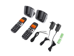 Telefone Sem Fio Dect 6.0 Com 2 Fones De Ouvido, Alto-falante, Botões Grandes Para Lar E Escritório Eu