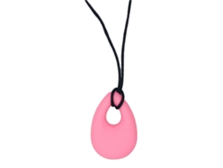 Collarin Masticable De Silicona Con Colgante Gota Para Bebé, Colgante De Dientes Para Niños, Collar Sensorial Masticable