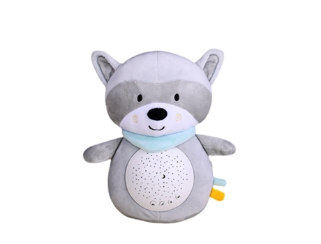 Peluche I-BLASON para bebés mapaches luces de proyector música (Edad Mínima Recomendada: 4 años)