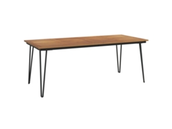 Maison Exclusive - Mesa De Jardín Con Patas En U Madera Maciza Acacia 200x90x75 Cm