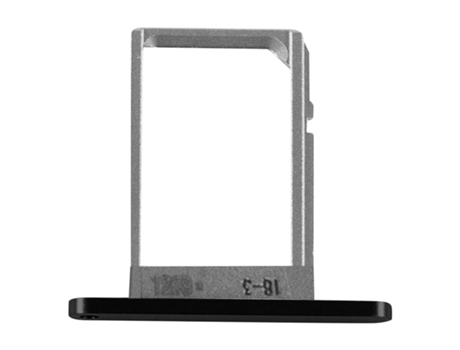 Bandeja Tarjeta SIM de Repuesto para Samsung Galaxy S6 negro CLAPPIO