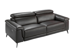 Sofá ANGEL CERDÁ S.L. 6051 (Negro - Madera, Poliuretano - 215 x 103 x 99 cm)