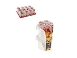 Fiambreras click 200 ml 2 piezas pack 2