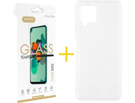 Kit Funda + Protector de Pantalla Samsung A12 5G ACCETEL 3716 Transparente