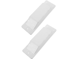 Juego De 2 Tapones De Ventilación De Abs Blanco Para Contenedores Y Camiones, Sistema De Ventilación Lateral.