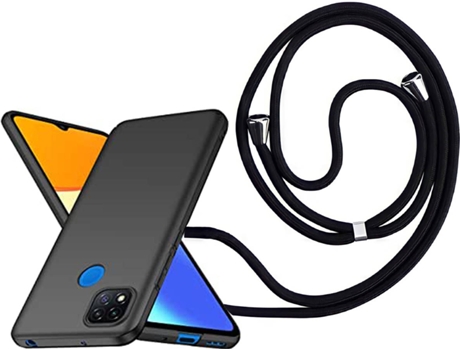Funda Realme Narzo 30A Turtleshell Rígida con Collar Negro