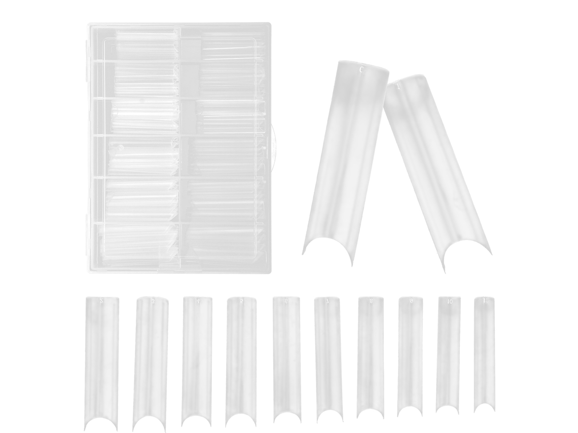Omni-240 Uñas Falsas Transparentes Extensión De Uñas Artificiales Puntas De Uñas Para Salón De Belleza