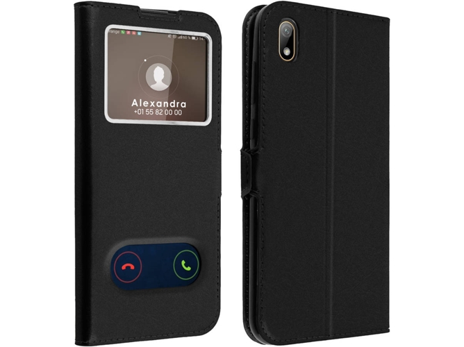 Funda Huawei Y5 2019 AVIZAR Window Negro
