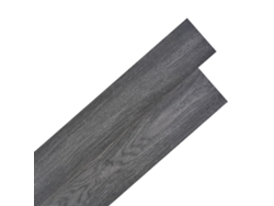 Lamas Para Suelo Autoadhesivas Pvc Blanco Y Negro 5,02 M² 2 Mm
