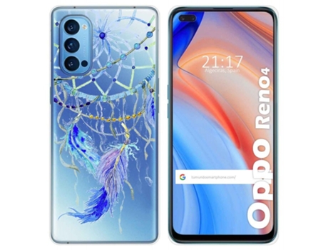 Carcasa Oppo Reno 4 5G TUMUNDOSMARTPHONE Dibujos Transparente