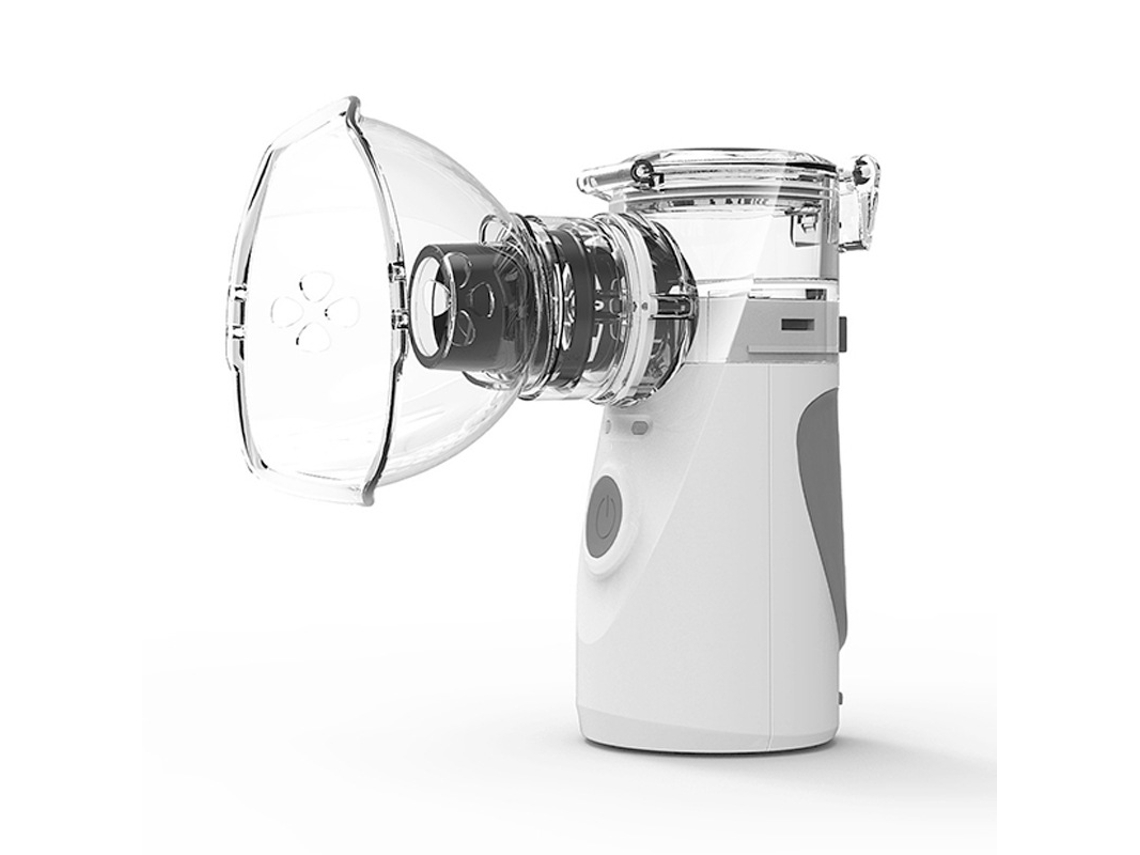 Brumificador Portátil Cinza, Equipado Com Máscaras Para Adultos E Crianças, Brumificador Usb, Operação Com Um Toque