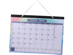 Calendario De Pared En Inglés Con Planificador, Calendario Colgante Resistente Para Oficina Y Hogar.