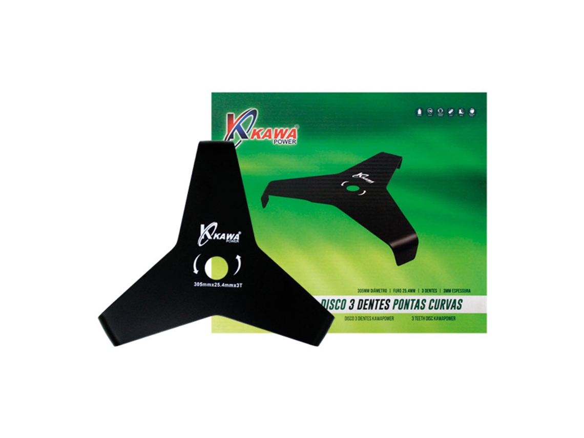 Kawapower Disco De Desbrozadora De 3 Dientes Con Puntas Curvas