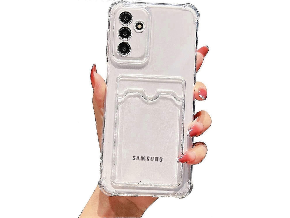 25-26 Clear Wallet Phone Case Compatible Samsung Galaxy A13 5g Upgrade Card Slot Case Slim Fit Protective Soft Tpu Shockproof Cover With Cute Car