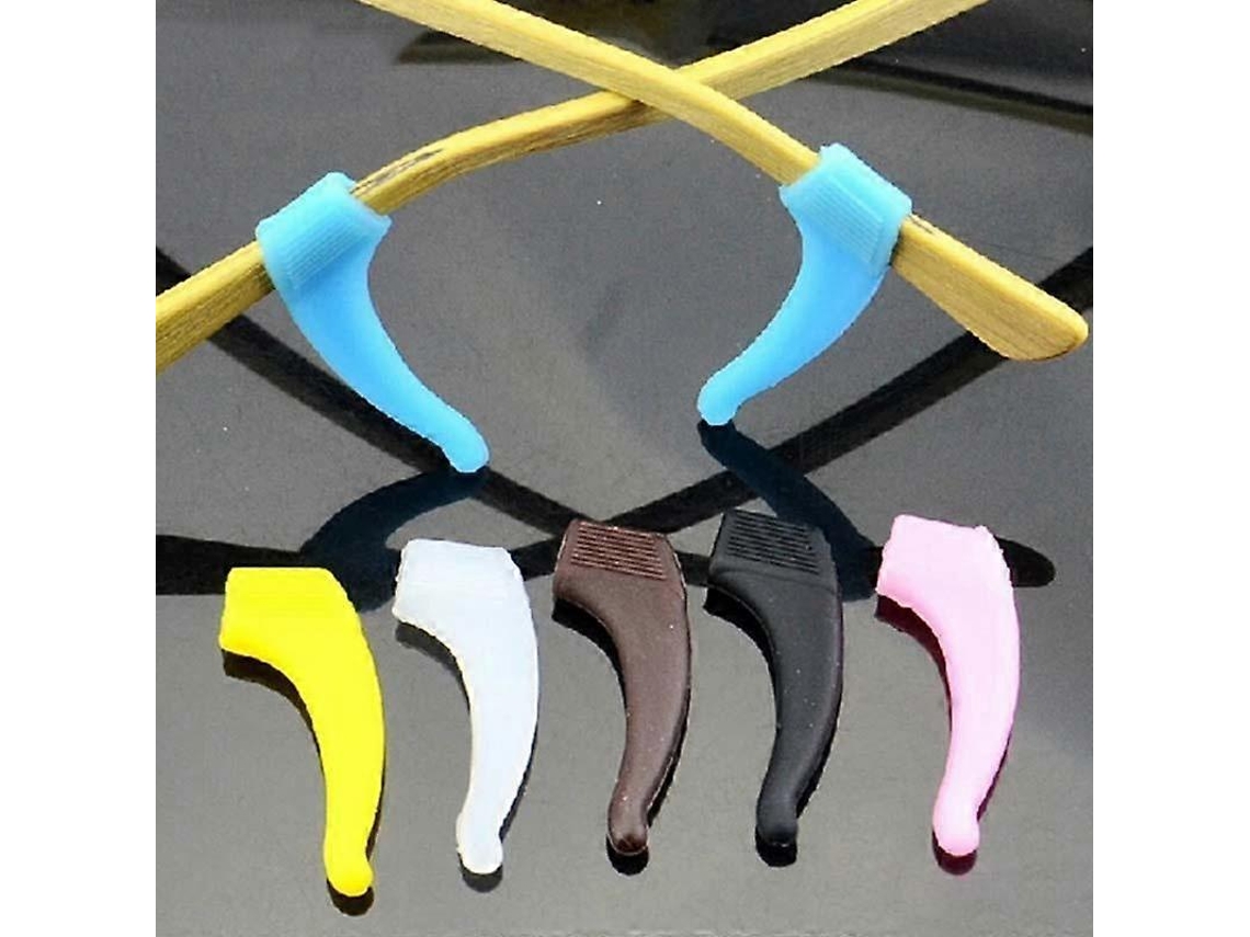 Selección de ganchos de silicona para las orejas para gafas, punta antideslizante para gafas Rosewell