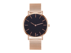 Reloj Casual Para Hombre Zhoulianfa Con Correa De Malla De Aleación Y Movimiento De Cuarzo En Oro Rosa.