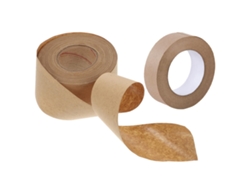 2 Rollos De Cinta Adhesiva Papel Kraft Marrón, Autoadhesiva, Impermeable, Fácil Rasgar, Apta Para
